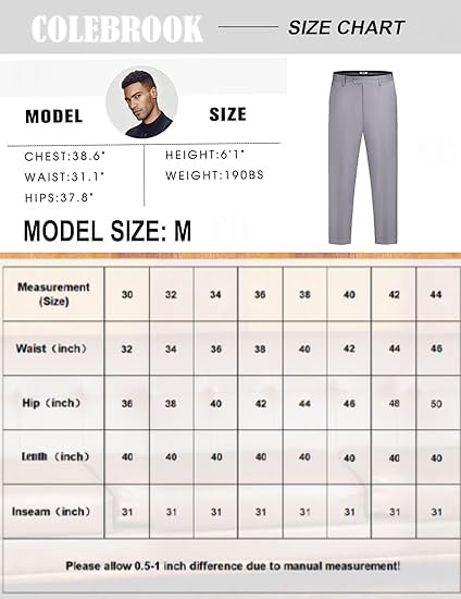 Image of CB-COLEBROOK Luxury PV Stretchable Classic Casual Pants for Men | Stylish Ankle Fit Men's Wear Premium Trousers for Office or Party | Mens Fashion Dress Trouser with 4 Pockets & Suit Pant's
