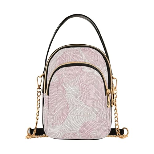 Sac à main tendance en cuir véritable texturé motif feuilles élégant pour femme