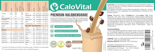 CaloVital Probierpaket Trinknahrung hochkalorisch für schnelle Gewichtszunahme als Astronautennahrung bei Untergewicht | Trinkmahlzeit zum Zunehmen | Zunehmen Shake 50g Pulver (5er Pack Dessert)