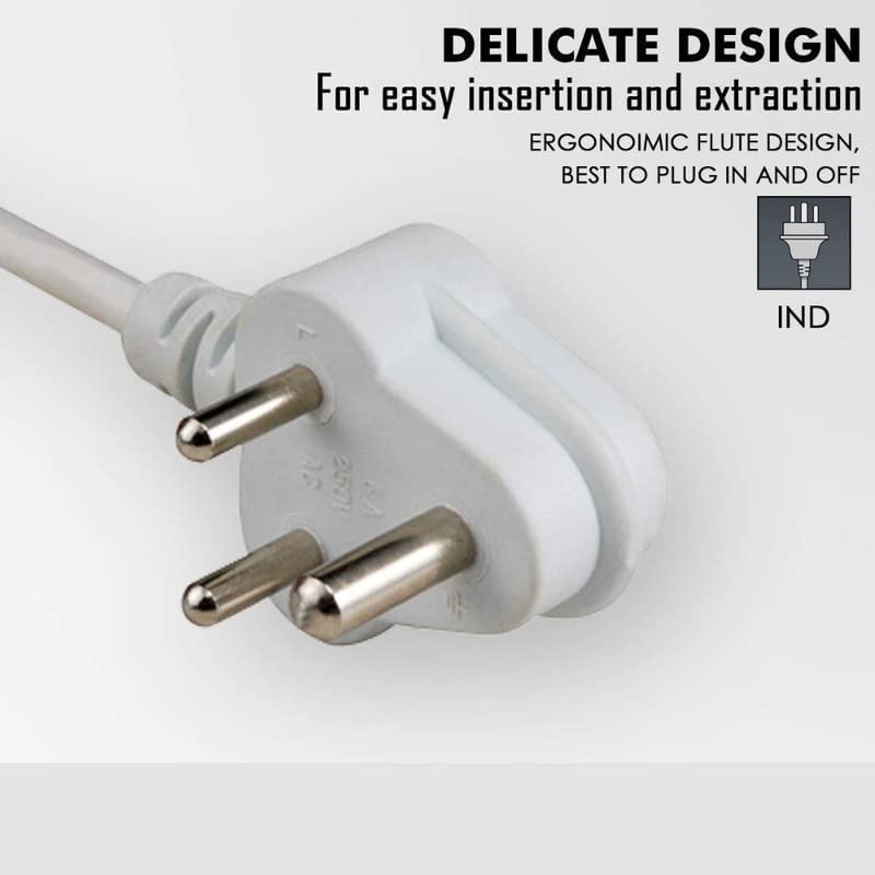 Image of Spike Guard with USB 3 Plug Adapter Power Strip 2mtr Cable Universal 3 AC Sockets + 6-USB Ports 3.4A Extension Boards Desktop Charging Station with 6 ft Extension Cord Surge Protection