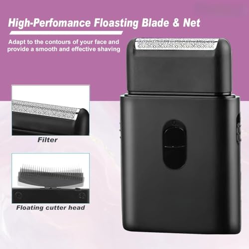 Image of Drumstone (𝟏𝟓 𝐘𝐞𝐚𝐫𝐬 𝐖𝐚𝐫𝐫𝐚𝐧𝐭𝐲) Rechargeable Wet & Dry Razor for Men 500mAh | Face Care Beard Trimmer & Shaver | 5W Precision Grooming Machine with Sharp Blades for Smooth Shaving