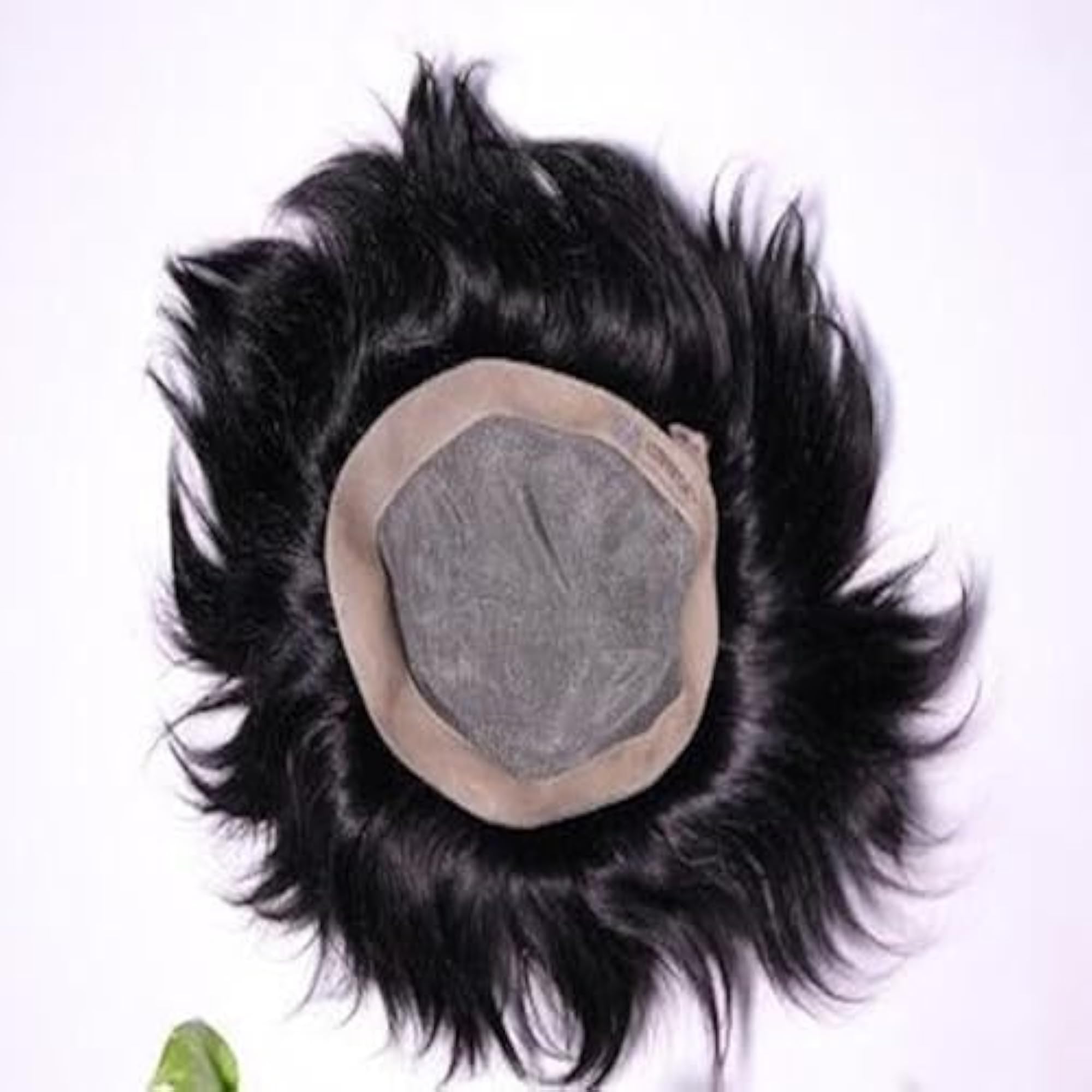 Men's Premium Hair Patch, Natural Black, 100% Human Hair