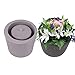 DIY Silicone Flower Pot Mold Large Round Shaped Molds for Candle Holder Making Succulent Plants Planter Pot Mould Concrete Moulds (Color Random)