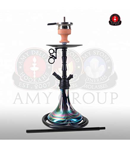 Shisha-Set mit Shisha Amy Deluxe Middle Zoom, Kohleanzünder, Naturkohle, Kaminkopf, Dampfsteine, Reinigungstabs (Zoom… – Bild 3