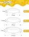 Caianwin 12 Stück Dosendeckel für Tierfutter 3 Verschiedenen Grössen (200g/500g/800g) PE Transparenten Kunststoff Deckel,Wiederverwendbar Konservendosen Deckel für Katzenfutter und Hundefutter Dosen
