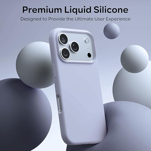 Image of Silicone Case for iPhone 17 Pro Max 6.9-Inch, Silky-Soft Touch Full-Body Protective Phone Case, Shockproof Back Cover for iPhone 17 Pro Max (Alica Blue)