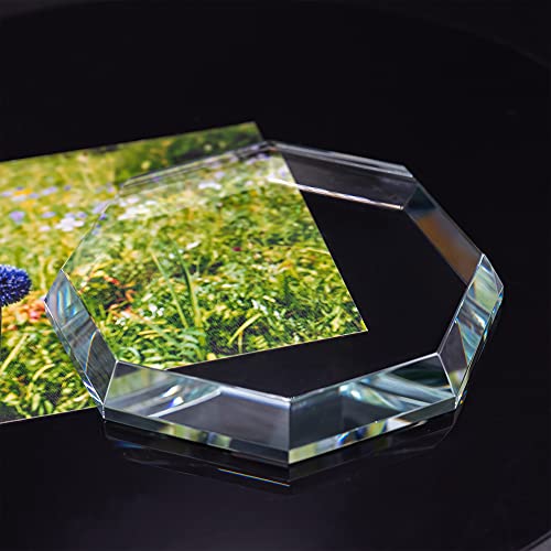 Staymax Clear Octagon Glass Paperweight #TOP4