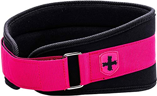Women Nylon Weightlifting Belt with Flexible Ultralight Foam Core | by Harbinger (X-Small (Fits 24-28 Inches), Pink)