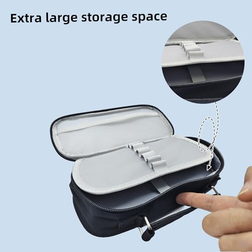 Image of Black Pencil Case Organizer, Large Capacity Penci Pouch, Durable Pencil Bag for School, Office,Travel,Pen Case Perfect for Storing Pens,Pencils,Study Supplies