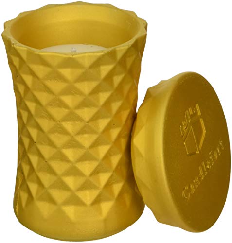 Candellana Candles Candlefort Concrete Candle-Poly II-Yellow, Scent: for Her