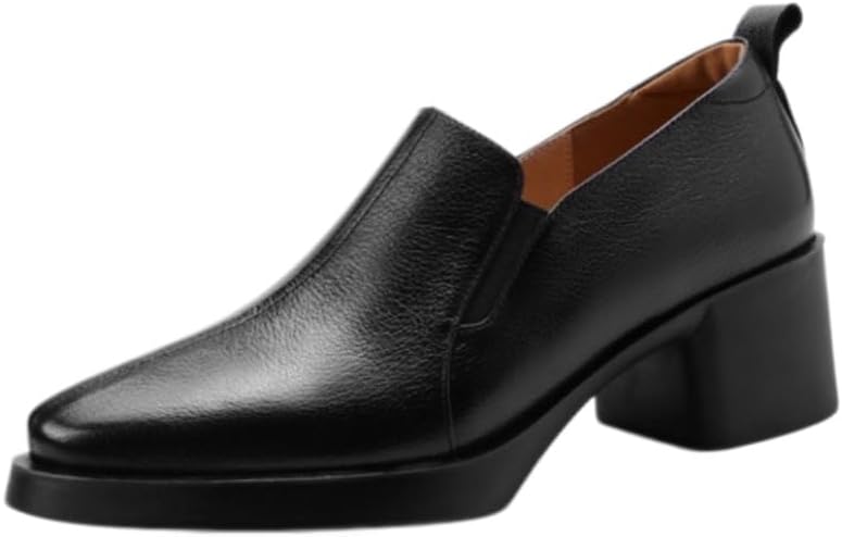 Retro Thick-Soled Fashionable Oxford Style with one-Heel Design. Easy to Put on and take Off. Suitable for Commuting, Outdoor or Formal Occasions.