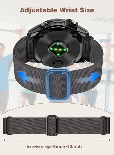 Correa de Nylon 26mm Compatible con Garmin Fenix miniatura 5