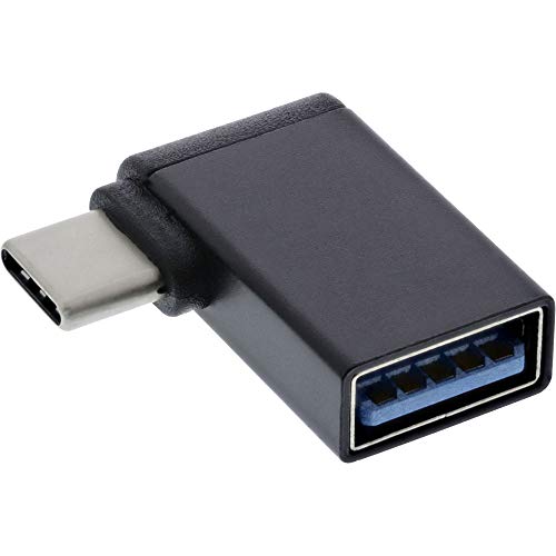 InLine - Adaptador USB 3.1 OTG (Conector Tipo C Macho a Conector A Hembra, acodado 90°) Cover