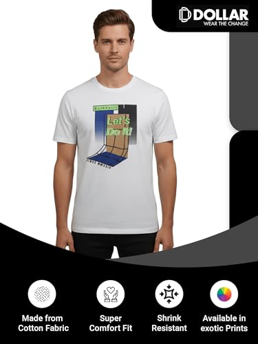 Image of Dollar Club Men's Cotton Round Neck Printed T-Shirt