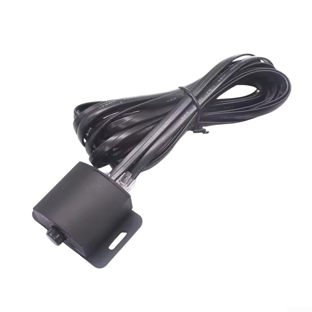Jonikuper Car Audio Volume Remote Controller for Bass and Subwoofer Adjustment, Black PVC Bass Knob for In-Car Sound System Customization
