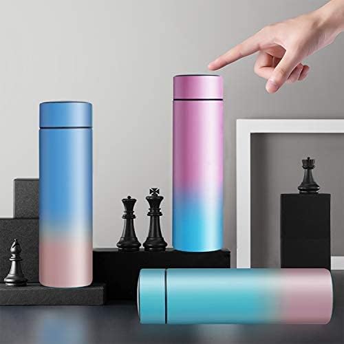 Miniatura 5 de QiCheng&LYS Taza de café, botella infusora de té, botella de agua deportiva inteligente con pantalla LED de temperatura, botella de agua de acero