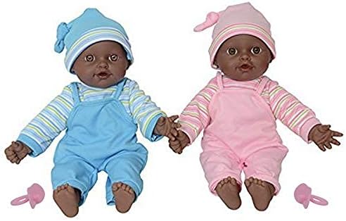 The New York Doll Collection Double Poupee Doux Corsee Jouer Bebe Africain Americain 12 Pouces 30 Cm Fabrique De Vinyle Pour Age 2 An Et En Haut Prime Sucette