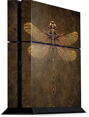 Skinit Decal Gaming Skin for PS4 Console - Officially Licensed Tate and Co. Steampunk & Gear Dragonfly Design