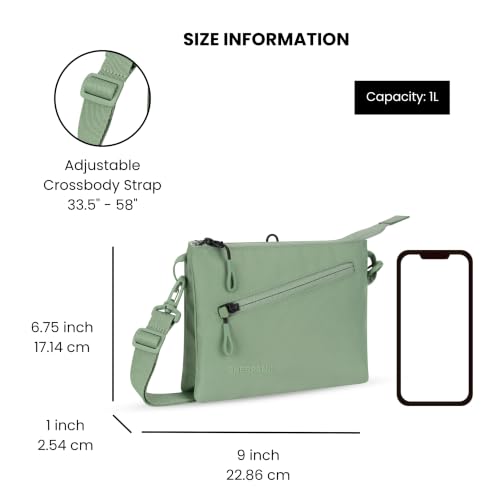 Image of Sherpani Zoom, Small Crossbody Purse, Nylon Crossbody Bag, Lightweight Cross Body Bag, Sleek Dual Pouch, Purses for Women