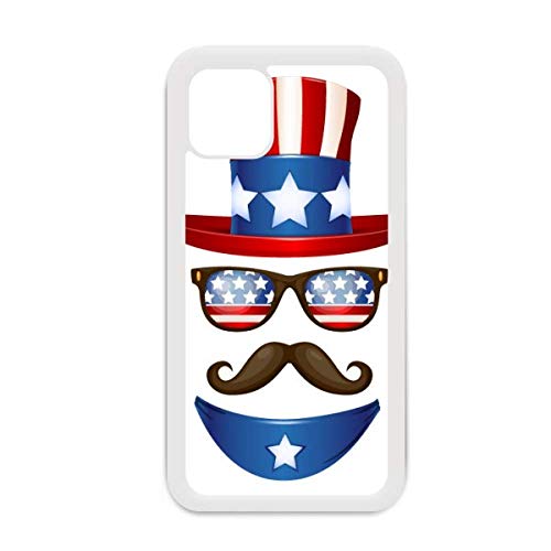 Coque iPhone 12 Pro Max America Uncle Sam rigide blanche protection anti-choc