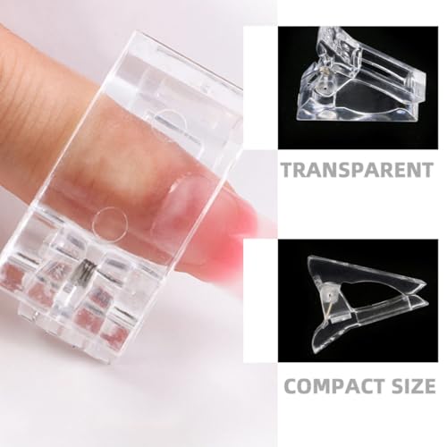 Healeved Clips para Uñas 40 Piezas para Extensión Acrílica miniatura 3