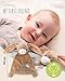 NICI Schmusetuch Hase Lopino „Kleiner Sonnenschein“ 20x17cm - braun - Kuscheltuch für Babys & Kleinkinder, Baby Kuscheltier Schnuffeltuch für Mädchen & Jungen - 62980