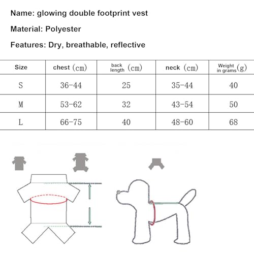 Sicherheitsweste für Hunde, reflektierender Hundemantel, Warnweste für Hunde, Sicherheitsweste für Haustiere, Haustier-Sicherheitsweste, Hundepfoten-Design, schützt Ihren Welpen bei Abenteuern, Jagd