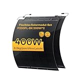 Flexibles Solarpanel 4x200W 12V | Glasfaser-Laminierverfahren mit monokristallinen Siliziumzellen | Ideal für Wohnmobile, Dächer, Camping, Boote, Camper und andere unebene Oberflächen