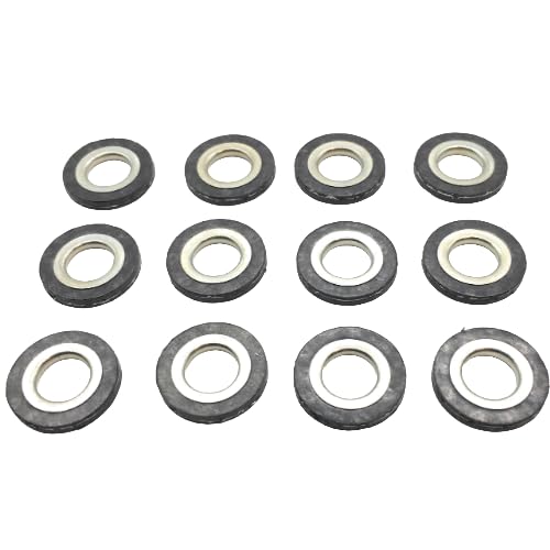 REPLACEMENTKITS.COM (12pc) Fuel Injector Gasket Set Compatible with Yamaha 150-300 HPDI 2.6L & 3.3LOutboards (Replaces Part 68F-13764-00-00) (12)