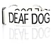 DEAF DOG White Color Coded L-XXL Semi-Choke Dog Collar (No/Limited Hearing) PREVENTS Accidents By Warning Others of Your Dog in Advance