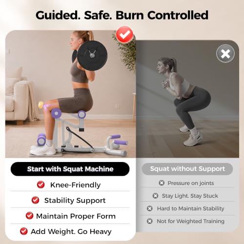Professional Deep Squat Exercise Machine, Adjustable Glutes Trainer for Home Gym, Fitness Equipment for Lower Body Workouts - image 8