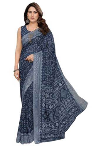 Image of Yashika Women's Georgette Saree with Blouse Piece for Traditional Ethinic Wear Sari
