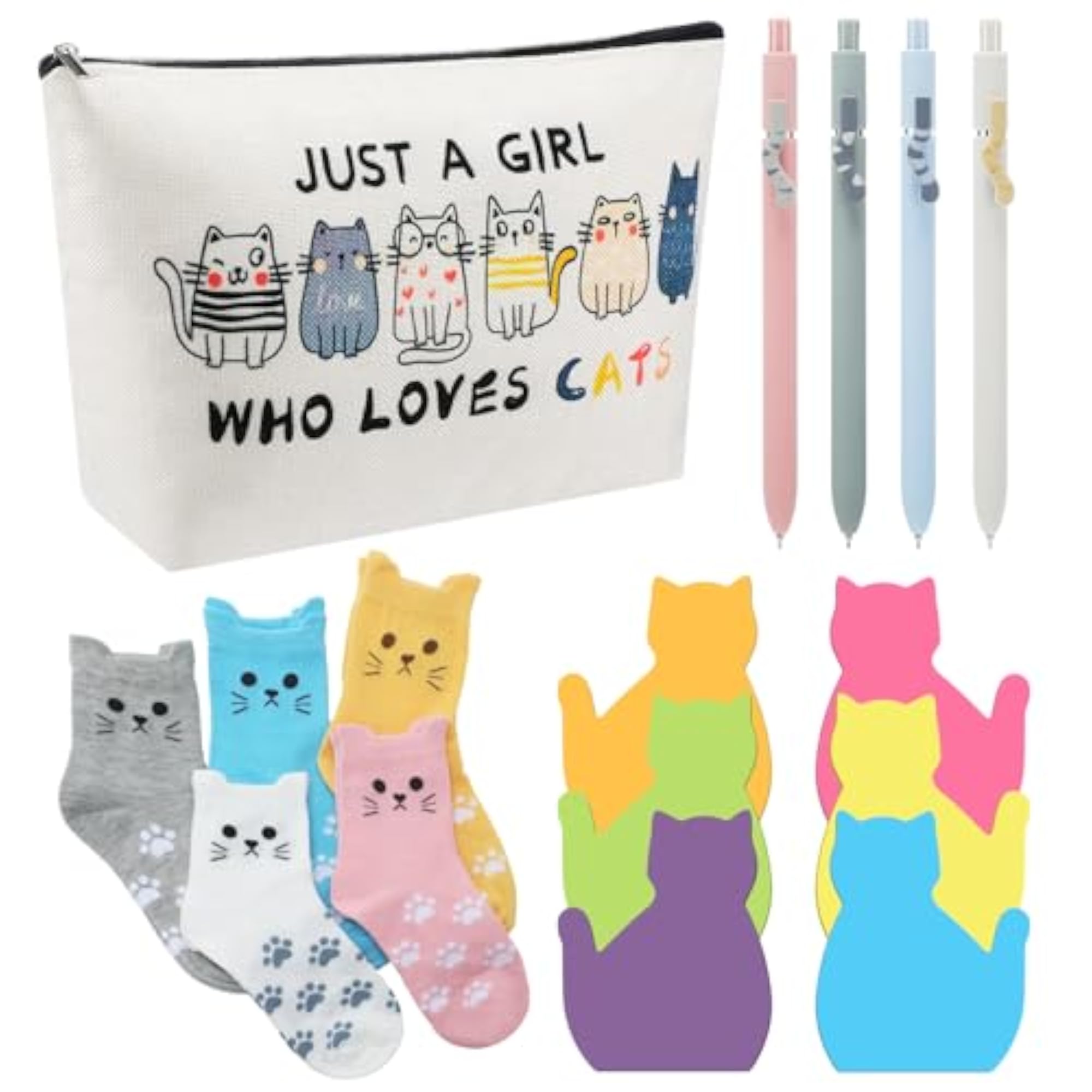 16 Pcs Cat Christmas Gifts Set, Fun Holiday Surprise