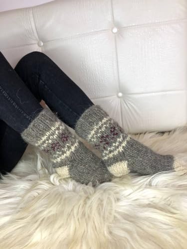 100% Sheep wool socks handmade//Extra Thick//Large Sizes//pure wool socks//Bed wool socks Organic wool//Christmas gift2