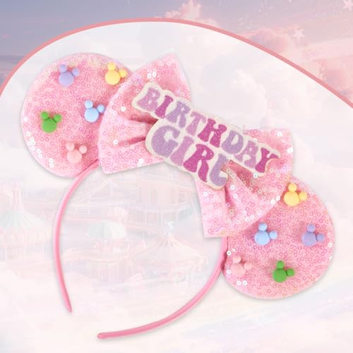 Image of FANYITY Mouse Ears, Sequin Mouse Ears Headband for Girls Women Halloween Birthday Party