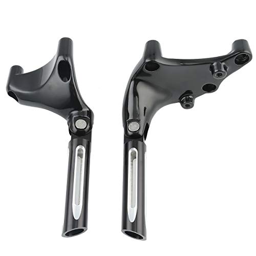 Green-L Rear Passenger Footpegs Footrest with Mount Brackets Fit for Harley Sportster XL883 XL1200 Models 2014-2022