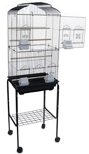 Yml 6804 Tall Bird Cage With Rolling Wheeled Stand For Lovebirds, Parakeets, Parrot, And Cockatiels #TOP26