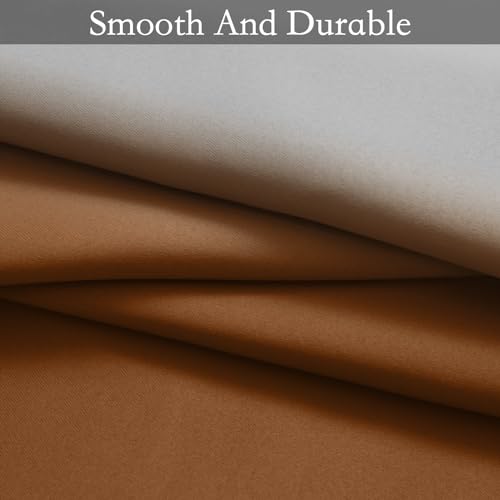 Image of SimpleHome Ombre Gradient Burnt Orange White to Gray Curtains Bedroom 84L | Room Darkening Curtains,Light Blocking Thermal Insulated Grommet Window Curtains for Living Room,2 Panels,84 Inches Length