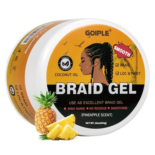 Gel pour cheveux bouclés et afro anti frisottis sans alcool pour fixer sans résidus