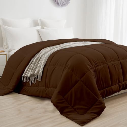 Image of Razzai Restful Sleep Microfiber Summer Season Ac Comforter 110 GSM (92 inch x 106 inch Inches /233cm x 269cm) - King Size Comforter|Chocolate Brown|