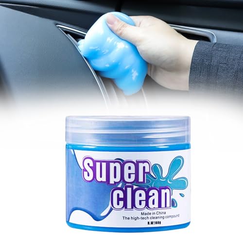 Cerioll Gel Limpiador de Coche Limpiador de Teclado, Limpieza de Polvo Coches, Gel Limpiador Teclado, Limpiador de Polvo para Coche, Computadora, Ordenadores Portátiles, Cámaras de Foto(160 g)