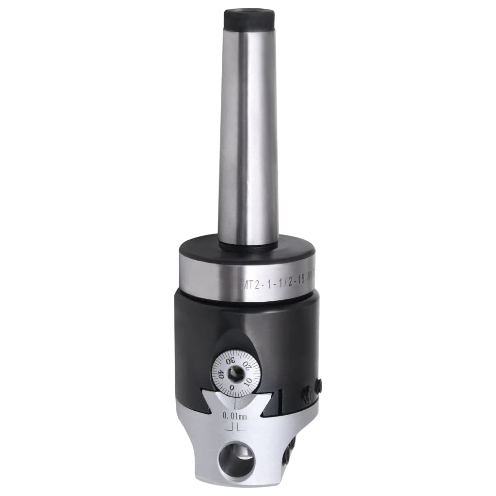 vidaXL Jeu d'Outils d'Alésage 15 pcs 50 mm Tête d'Alésage MT3-F1-12 Tête de Forage Alésage Cylindrique Rainure peu Profonde Trou de Marche