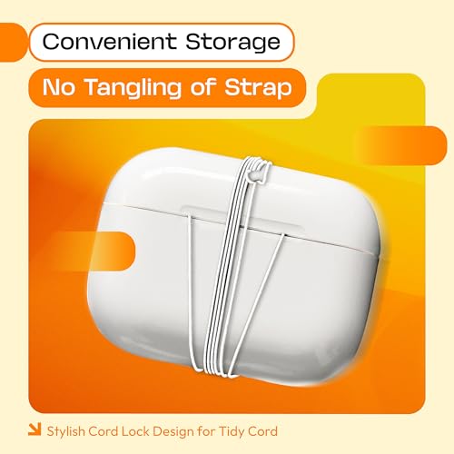 Image of Anti-Lost Strap for Airpod Pro, New Version Strap for Wireless in-Ear Earbuds with Ear Tips, Airpod Pro Lanyard - White (Compatible with Airpods Pro 1 2 3, Sony, Beats, Samsung, Bose)