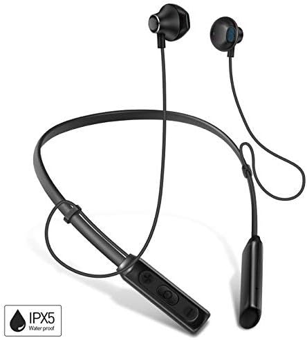Bluetooth Headphones, VitmdtX Wireless Headphones Magnetic HD Stereo Earbuds Sport Neckband Earphones Bluetooth 4.1 w/Mic IPX5 Sweatproof for Gym Workout Running (Play Time Up to 12 Hours)
