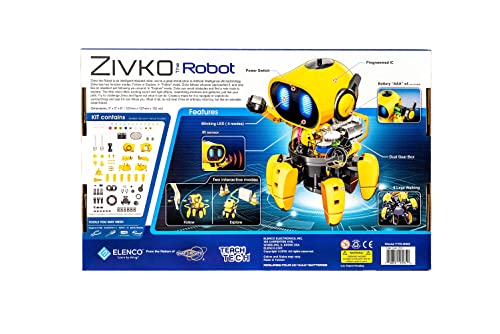 image for Elenco Teach Tech “Zivko The Robot”, Interactive A/I Capable Robot