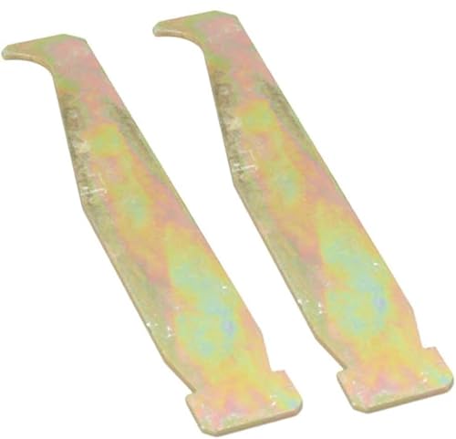 2Pcs Yellow Chain Saw Guide Bar Cleaner 3.94x0.59 inch