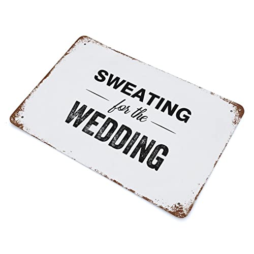 Panneau aluminium Sweating for The Wedding 30x45 cm rétro décor - 3