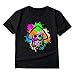 Produktbild Splatoon T-Shirt Rundhalsausschnitt Freizeit Sport Kurzarm Mode Bedrucktes T-Shirt Gemütliches Oberteil (Color : Black08, Size : S)
