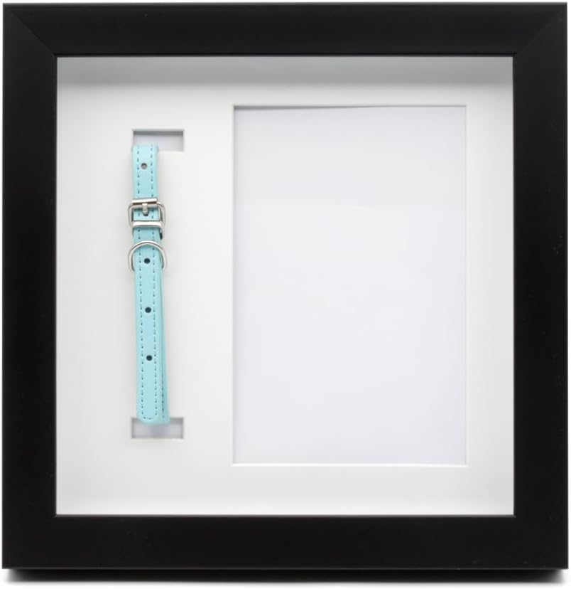Design Photo Frame Dog Collar Dog Picture Frame Cats Keepsake Frame Pet Format 10 x 15 cm Frame with Name Engraving (Variant 6, Engraving up to 10 Characters)