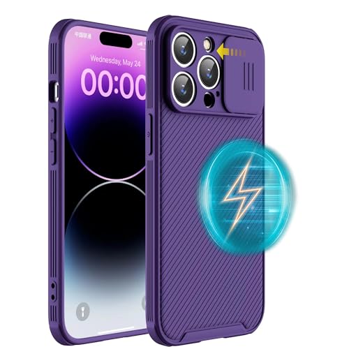 Coque iPhone 12 Pro Max violette fine et magnétique compatible MagSafe